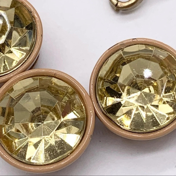 J. Crew Tan Brulee Yellow Crystal Necklace - Picture 6 of 11